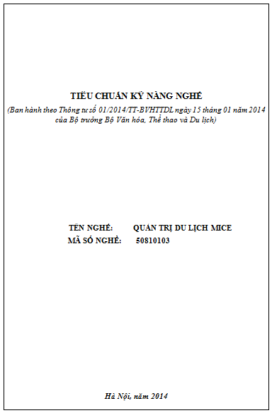 Quản Trị Du Lịch Mice (NXB Hà Nội 2014) - Nguyễn Văn Lưu, 189 Trang