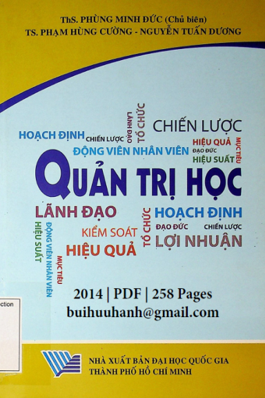 Quản Trị Học (NXB Đại Học Quốc Gia 2014) - Phùng Minh Đức, 258 Trang
