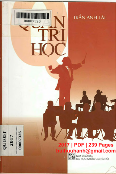 Quản Trị Học (NXB Đại Học Quốc Gia 2017) - Trần Anh Tài, 239 Trang