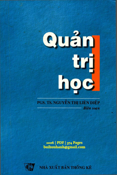 Quản Trị Học (NXB Thống Kê 2006) - Nguyễn Thị Liên Diệp, 374 Trang