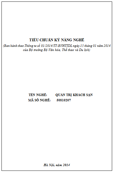 Quản Trị Khách Sạn (NXB Hà Nội 2014) - Nguyễn Văn Lưu, 440 Trang