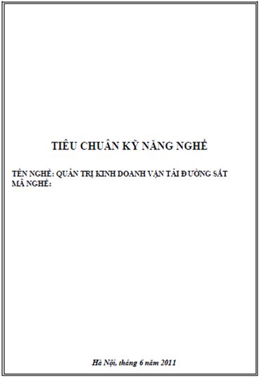 Quản Trị Kinh Doanh Vận Tải Đường Sắt (NXB Hà Nội 2011) - Nguyễn Mạnh Hùng, 204 Trang