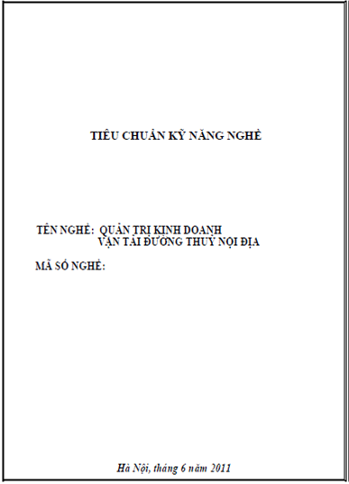 Quản Trị Kinh Doanh Vận Tải Đường Thủy Nội Địa (NXB Hà Nội 2011) - Nguyễn Thế Vương, 231 Trang