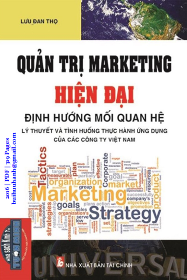 Quản Trị Marketing Hiện Đại (NXB Tài Chính 2016) - Lưu Đan Thọ, 319 Trang