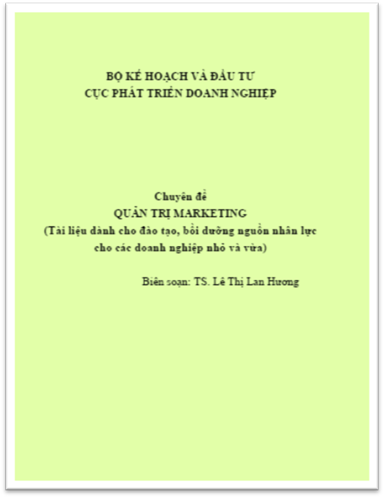 Quản Trị Marketing (NXB Hà Nội 2012) - Lê Thị Lan Hương, 109 Trang