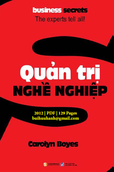 Quản Trị Nghề Nghiệp (NXB Lao Động Xã Hội 2012) - Carolyn Boyes, 129 Trang