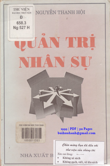 Quản Trị Nhân Sự (NXB Thống Kê 1999) - Nguyễn Thanh Hội, 311 Trang