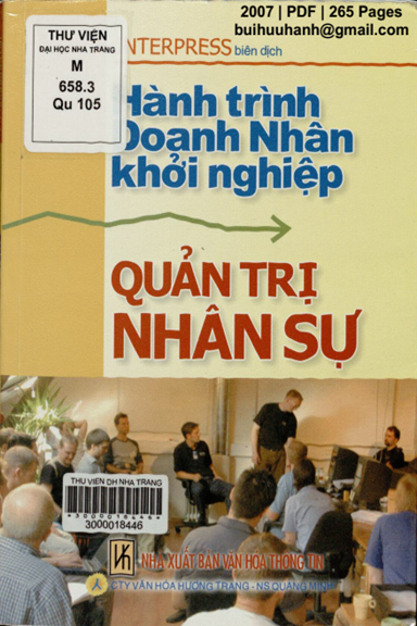 Quản Trị Nhân Sự (NXB Văn Hóa Thông Tin 2007) - Nguyễn Trung Toàn, 265 Trang