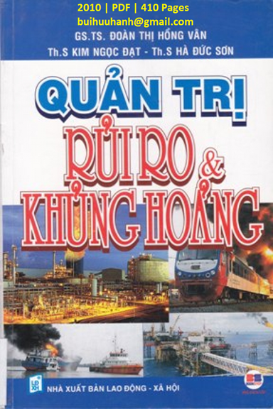 Quản Trị Rủi Ro Và Khủng Hoảng (NXB Lao Động Xã Hội 2009) - Đoàn Thị Hồng Vân, 410 Trang