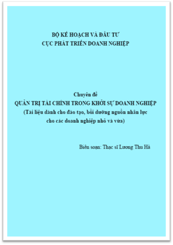 Quản Trị Tài Chính Trong Khởi Sự Doanh Nghiệp (NXB Hà Nội 2012) - Lương Thu Hà, 114 Trang