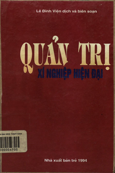 Quản Trị Xí Nghiệp Hiện Đại (NXB Trẻ 1994) - Lê Đình Viện, 208 Trang
