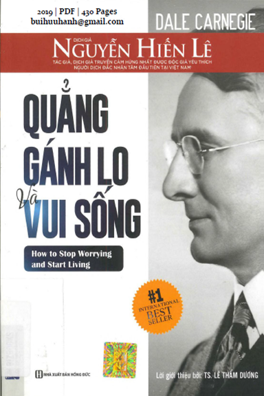 Quẳng Gánh Lo Và Vui Sống (NXB Hồng Đức 2019) - Dale Carnegie, 430 Trang
