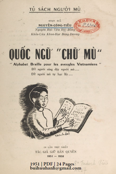 Quốc Ngữ Chữ Mù (NXB Xuân Thu 1951) - Nguyễn Công Tiễu, 24 Trang