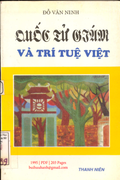 Quốc Tử Giám Và Trí Tuệ Việt (NXB Thanh Niên 1995) - Đỗ Văn Ninh, 203 Trang