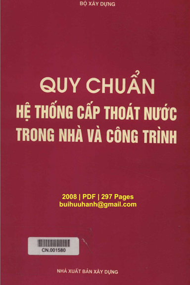 Quy Chuẩn Hệ Thống Cấp Thoát Nước Trong Nhà Và Công Trình (NXB Xây Dựng 2008) - Nhiều Tác Giả