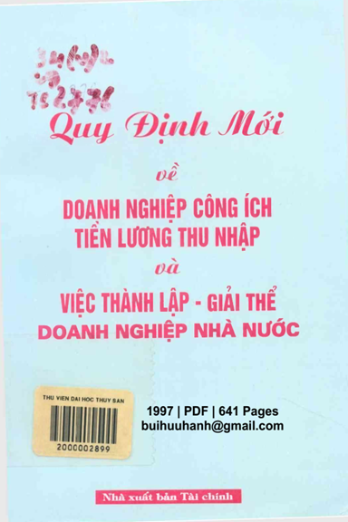 Quy Định Mới Về Doanh Nghiệp Công Ích, Tiền Lương Thu Nhập Và Việc Thành Lập-Giải Thể Doanh Nghiệp