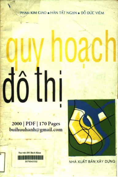 Quy Hoạch Đô Thị (NXB Xây Dựng 2000) - Phạm Kim Giao, 170 Trang