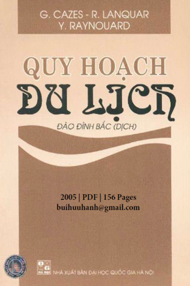 Quy Hoạch Du Lịch (NXB Đại Học Quốc Gia 2005) - G.Cazes, 156 Trang