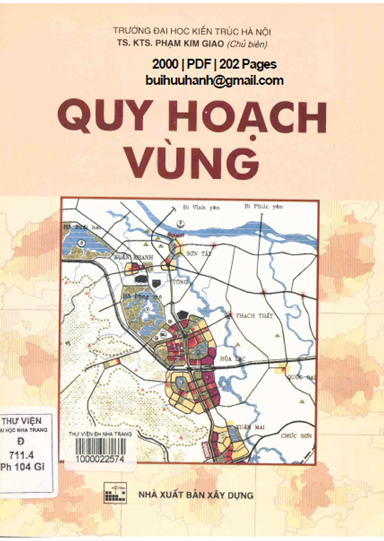 Quy Hoạch Vùng (NXB Xây Dựng 2000) - Phạm Kim Giao, 202 Trang