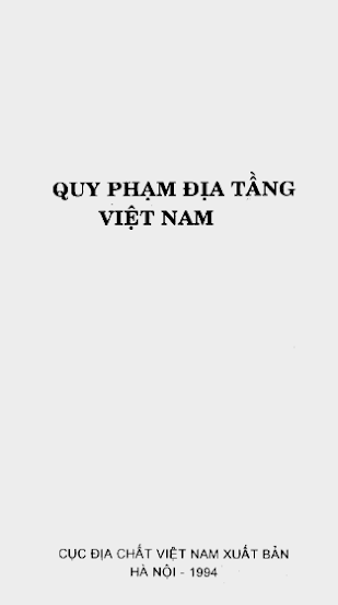 Quy Phạm Địa Tầng Việt Nam (NXB Cục Địa Chất 1994) - Tống Duy Thanh, 79 Trang