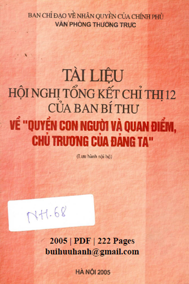 Quyền Con Người Và Quan Điểm, Chủ Trương Của Đảng Ta (NXB Hà Nội 2005) - Nhiều Tác Giả, 222 Trang