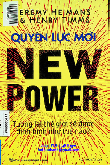 Quyền Lực Mới (NXB Tổng Hợp 2019) - Jeremy Heimans, 348 Trang