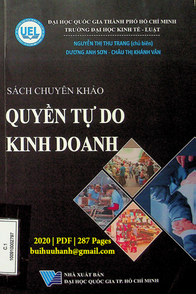 Quyền Tự Do Kinh Doanh (NXB Đại Học Quốc Gia 2020) - Nguyễn Thị Thu Trang, 287 Trang