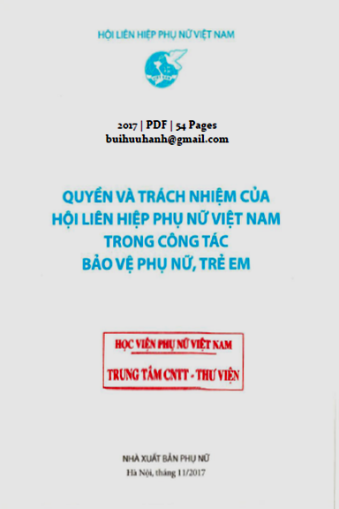 Quyền Và Trách Nhiệm Của Hội Liên Hiệp Phụ Nữ Việt Nam Trong Công Tác Bảo Vệ Phụ Nữ, Trẻ Em