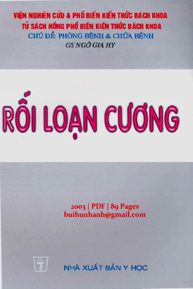 Rối Loạn Cương (NXB Y Học 2003) - Ngô Gia Hy, 89 Trang