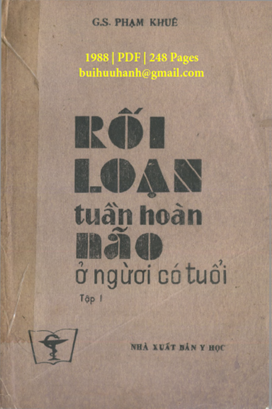 Rối Loạn Tuần Hoàn Não Ở Người Có Tuổi Tập 1 (NXB Y Học 1988) - Phạm Khuê, 248 Trang
