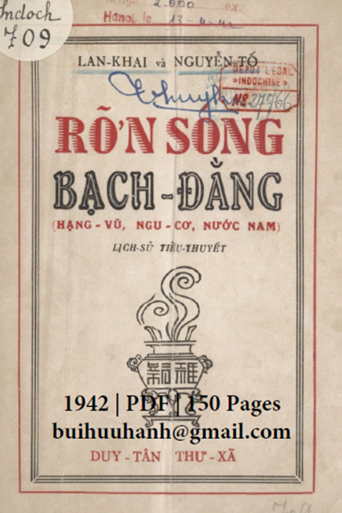 Rỡn Sóng Bạch Đằng (NXB Duy Tân 1942) - Lan Khai, 150 Trang