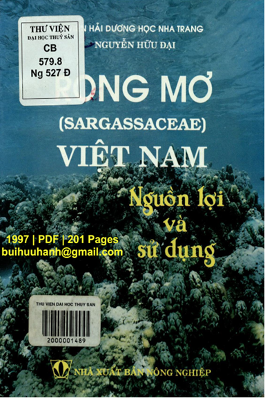 Rong Mơ Việt Nam, Nguồn Lợi Và Sử Dụng (NXB Nông Nghiệp 1997) - Nguyễn Hữu Đại, 201 Trang