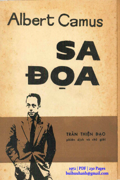 Sa Đọa (NXB Giao Điểm 1972) - Albert Camus, 230 Trang