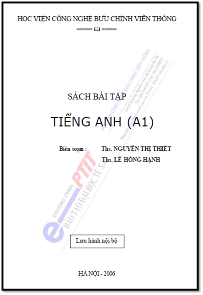 Sách Bài Tập Tiếng Anh A1 (NXB Hà Nội 2006) - Nguyễn Thị Thiết, 133 Trang