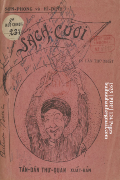 Sách Cười (NXB Tân Dân 1925) - Sơn Phong, 124 Trang