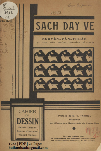 Sách Dạy Vẽ Quyển 1-10 (NXB Tân Dân 1933) - Nguyễn Văn Thuần, 256 Trang