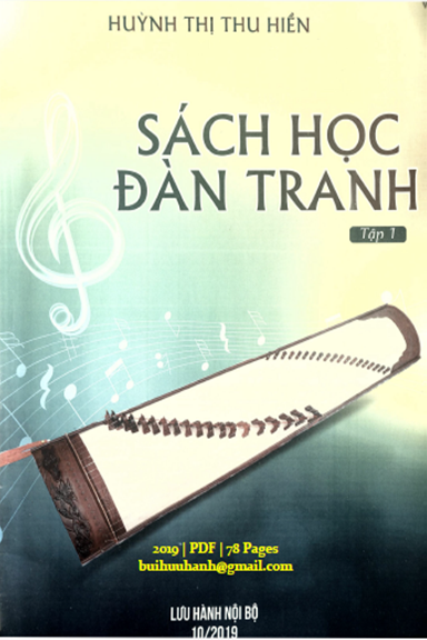 Sách Học Đàn Tranh Tập 1 (NXB Hồ Chí Minh 2019) -  Huỳnh Thị Thu Hiền, 78 Trang