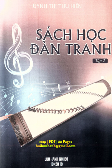 Sách Học Đàn Tranh Tập 2 (NXB Hồ Chí Minh 2019) -  Huỳnh Thị Thu Hiền, 80 Trang