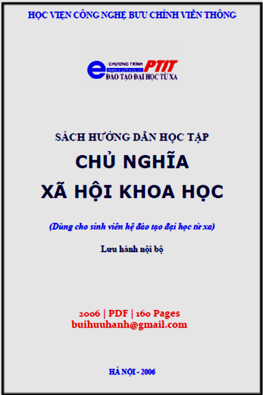 Sách Hướng Dẫn Học Tập Chủ Nghĩa Xã Hội Khoa Học (NXB Hà Nội 2006) - Đỗ Minh Sơn, 160 Trang