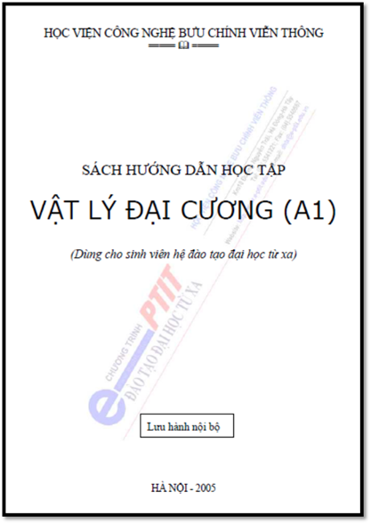 Sách Hướng Dẫn Học Tập Vật Lý Đại Cương A1 (NXB Hà Nội 2005) - Võ Thị Thanh Hà, 104 Trang