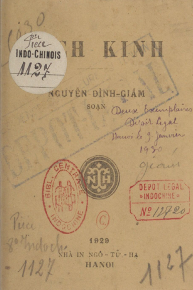 Sách Kinh (NXB Ngô Tử Hạ 1929) - Nguyễn Đình Giám, 28 Trang