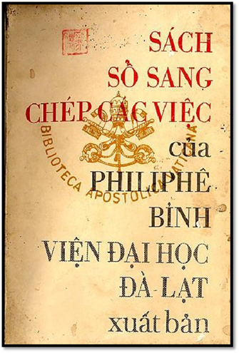 Sách Sổ Sang Chép Các Việc (Bản Chép Tay 1822) - Philip Phê Bỉnh, 624 Trang