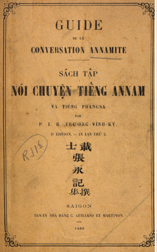Sách Tập Nói Chuyện Tiếng Annam Và Tiếng Langsa (NXB Sài Gòn 1885) - Trương Vĩnh Ký, 113 Trang