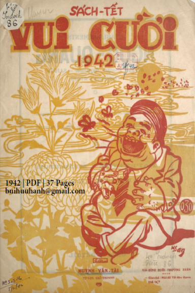 Sách Tết Vui Cười 1942 (NXB Xưa Nay 1942) - Huỳnh Văn Tài, 37 Trang