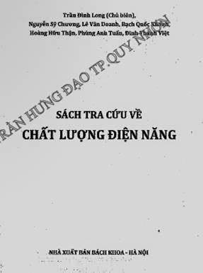 Sách Tra Cứu Về Chất Lượng Điện Năng (NXB Bách Khoa 2013) - Trần Đình Long, 310 Trang
