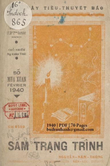 Sấm Trạng Trình (NXB Trường Phát 1940) - Nguyễn Năm Thông, 70 Trang