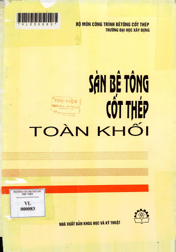 Sàn Bê Tông Cốt Thép Toàn Khối (NXB Khoa Học Kỹ Thuật 2002) - Nguyễn Đình Cống, 82 Trang
