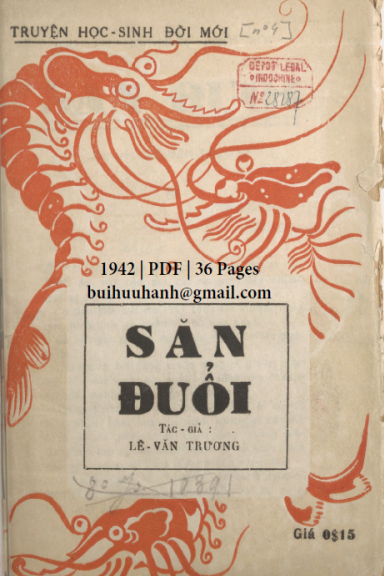 Săn Đuổi (NXB Đời Mới 1942) - Lê Văn Trương, 36 Trang