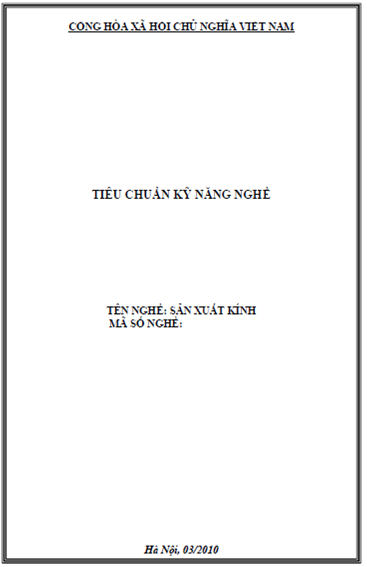 Sản Xuất Kính (NXB Hà Nội 2010) - Trần Quốc Thái, 224 Trang