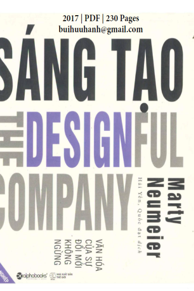 Sáng Tạo-Văn Hóa Của Sự Đổi Mới Không Ngừng (NXB Thế Giới 2017) - Marty Neumeier, 230 Trang